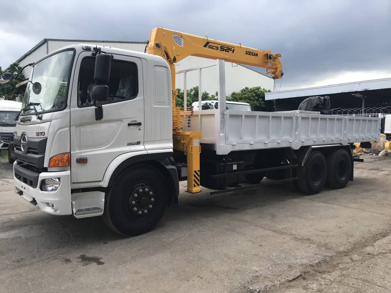 XE TẢI HINO 15 TẤN GẮN CẨU SOOSAN 5TẤN 5 ĐỐT
